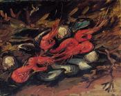 Still Life with Mussels and Shrimps